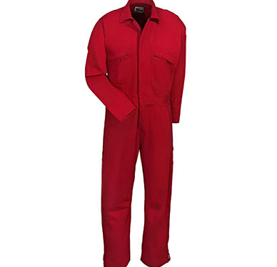Coverall  red  poly cotton