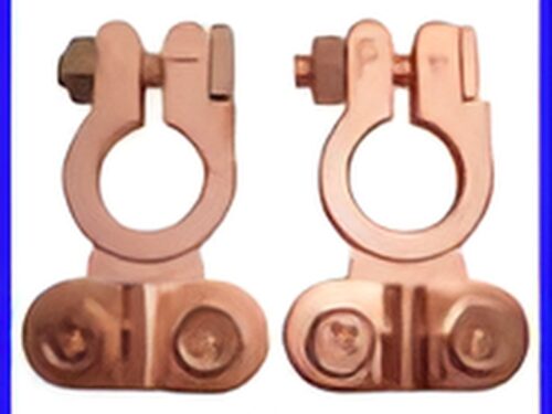 Battery Terminal Zinc, Red Copper Plated 18mm