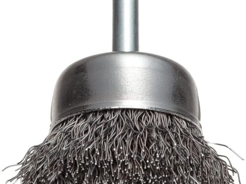 Crimped Wire End Brush ¾” .014 Steel Fill, 6mm Stem