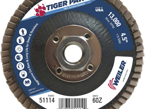 Flapper Wheel 4½”  Grit 60