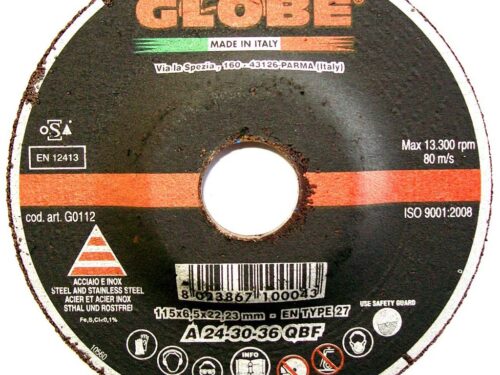 Globe SS Grinding Disc 115 x 6.5 x 22.2