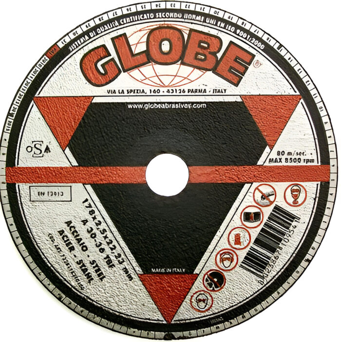 Globe CS Cutting Disc  178 x 4.0 x 22.2