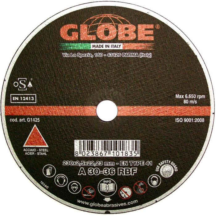 Globe CS Cutting Disc  230 x 3.2 x 22.2